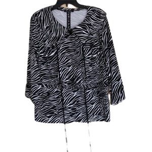 Zebra Print Women’s Top XL